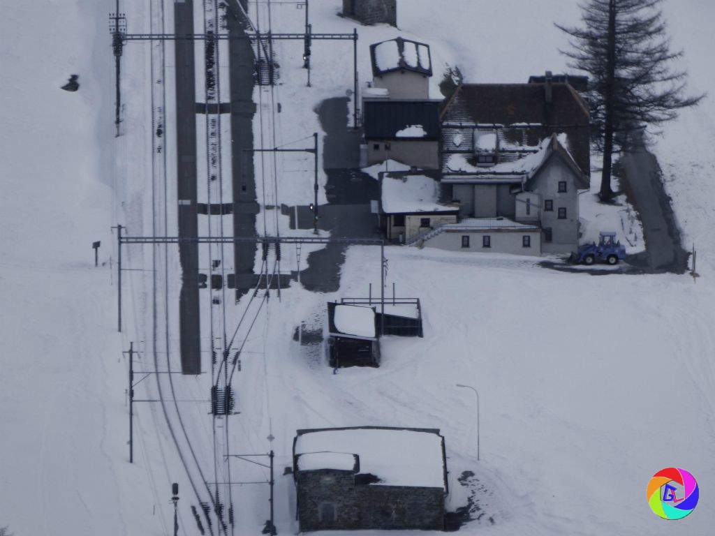 View down to next station on the line
